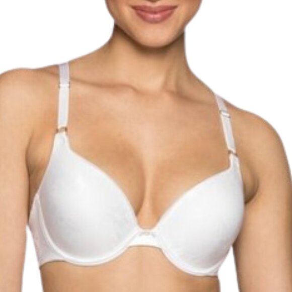 Vanity Fair Ego Boost Add A Size Push Up Underwire Bra in White Size 36C NWOT - Picture 1 of 4